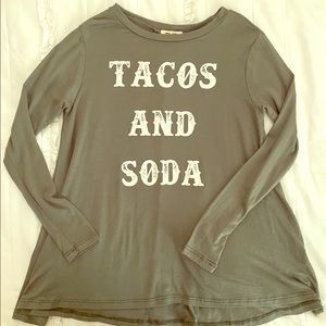 Super soft long sleeved girls shirt